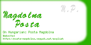 magdolna posta business card